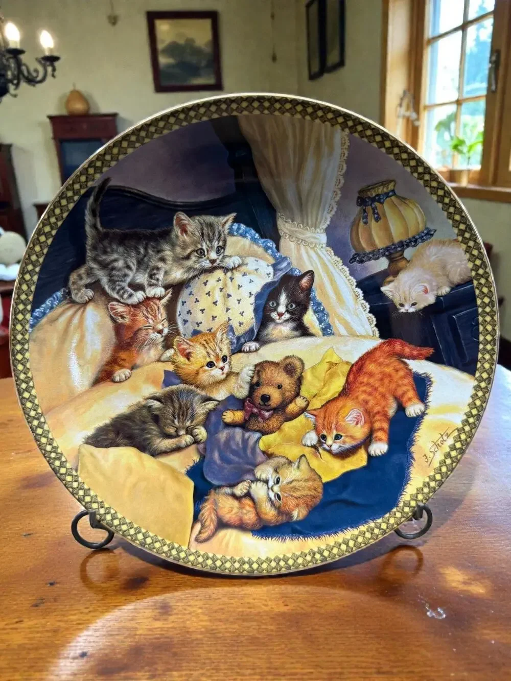 Jurgen Scholz Cozy Calamity Plate Bradford Exchange 2008 Tender Tails LE